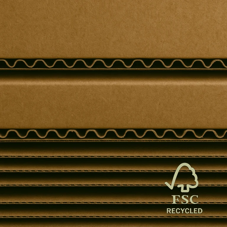 Bølgepap → Bølgepap i FSC Recycled 100% genanvendt materiale